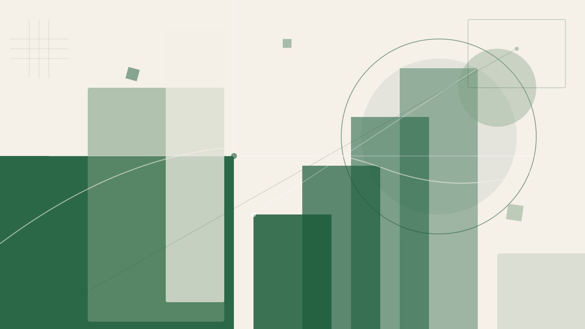 Small business storefront with a digital presence concept overlay showing website and search results